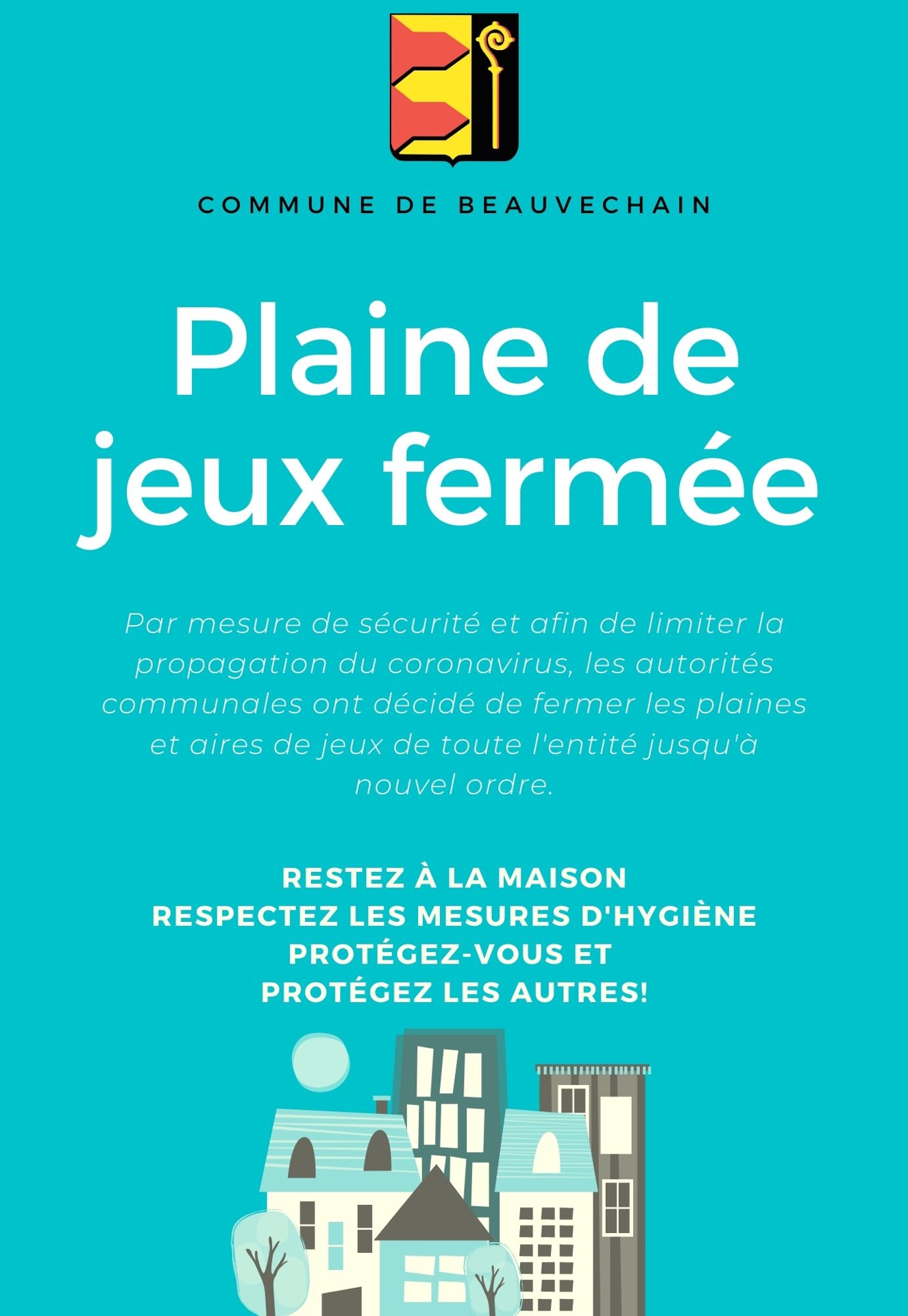Plaine de jeux fermée